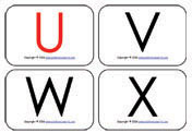 Uu-Xx-uppercase-mini-flashcards